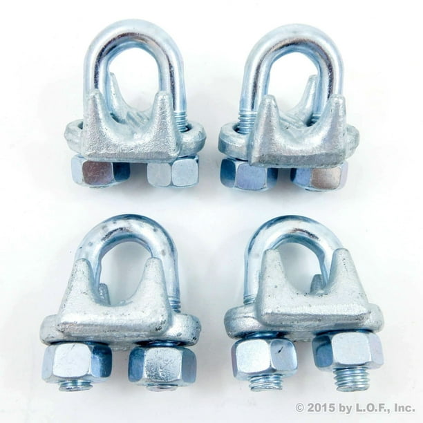 3/8 Inches Red Hound Auto 10 New Malleable Galvanized Wire Rope Cable Clips 3/8 Inches Red Hound Auto 10 New Malleable Galvanized Wire Rope Cable Clips